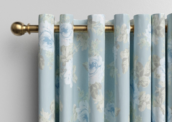 Shabby Chic by Rachel Ashwell Royal Bouquet, Blue - Made to Measure Curtains - Image 12
